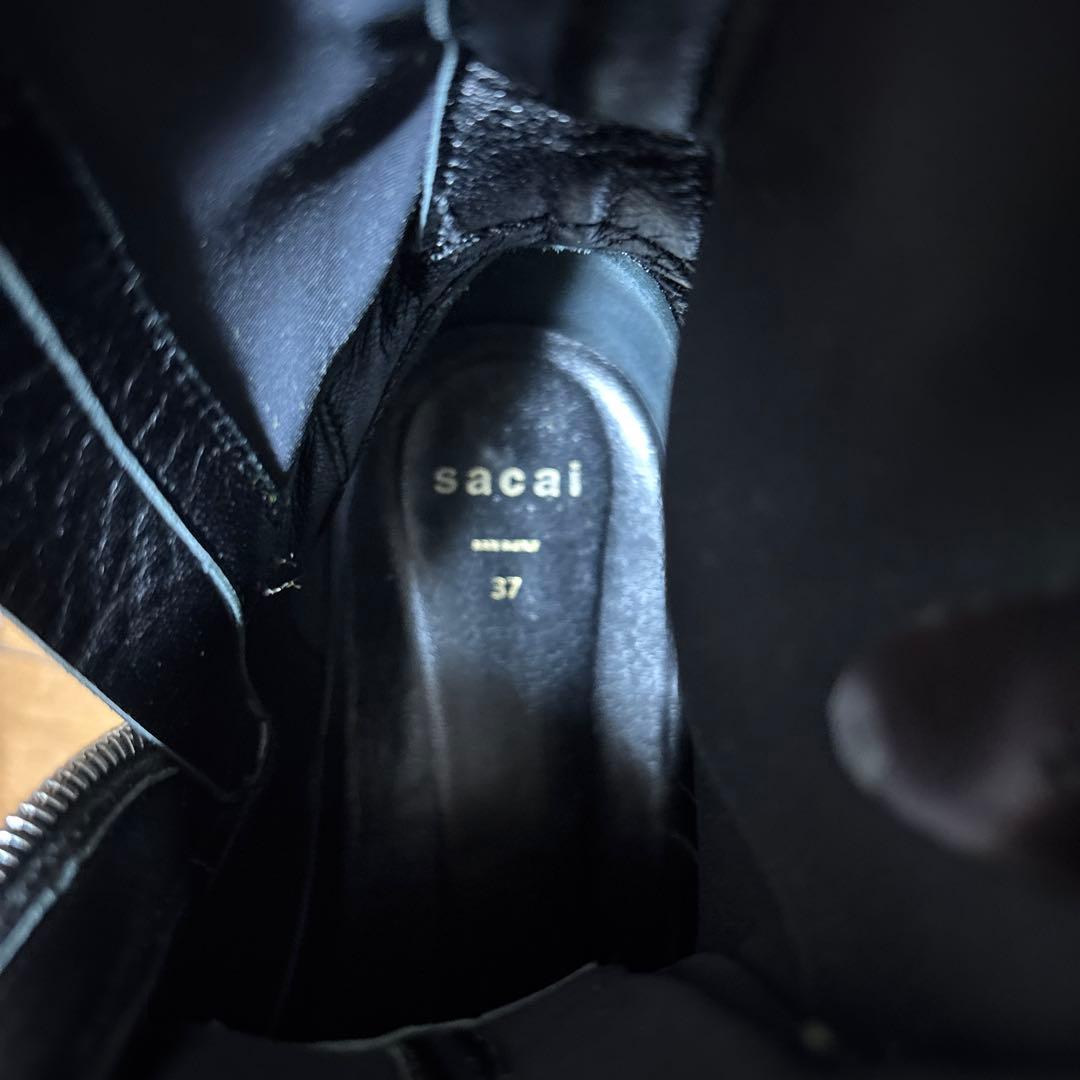 sacai ウイングチップソールブーツ 37 - メルカリ