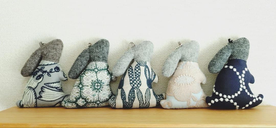 myumyu**様専用 ミナペルホネン❁Babyうさぎチャーム 10点①