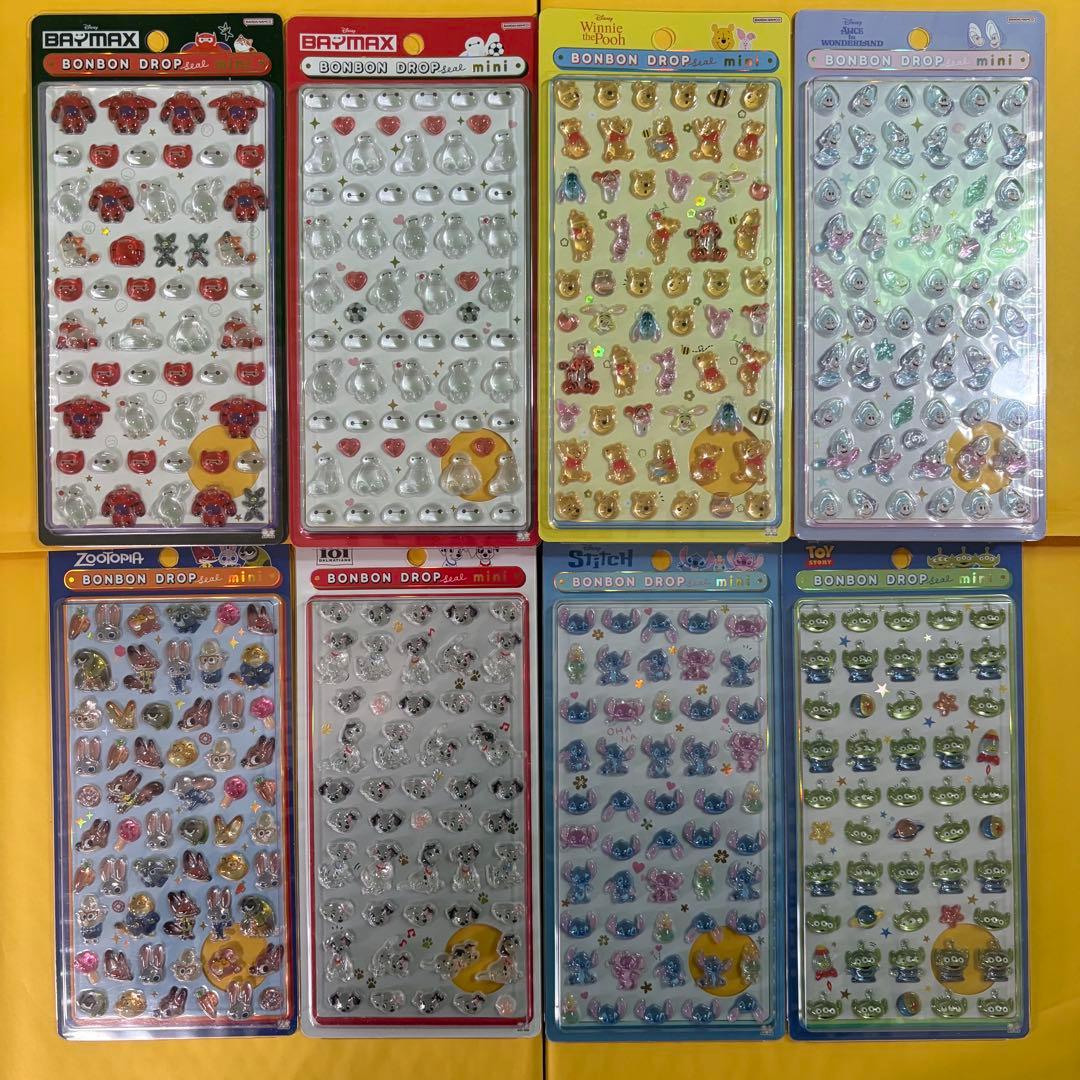 【正規品】ボンボンドロップシール ミニ ディズニー 8種セット　mini 8点セット正規品 ボンボンドロップシールミニminiディズニー - メルカリ