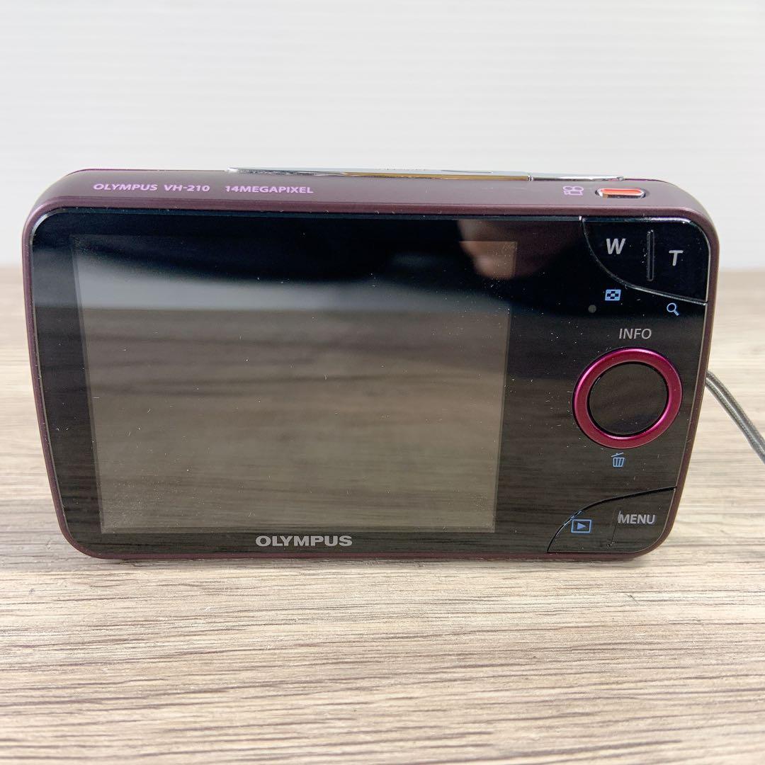 OLYMPUS VH-210 パープル 14MP 5倍ズーム デジカメ - メルカリ