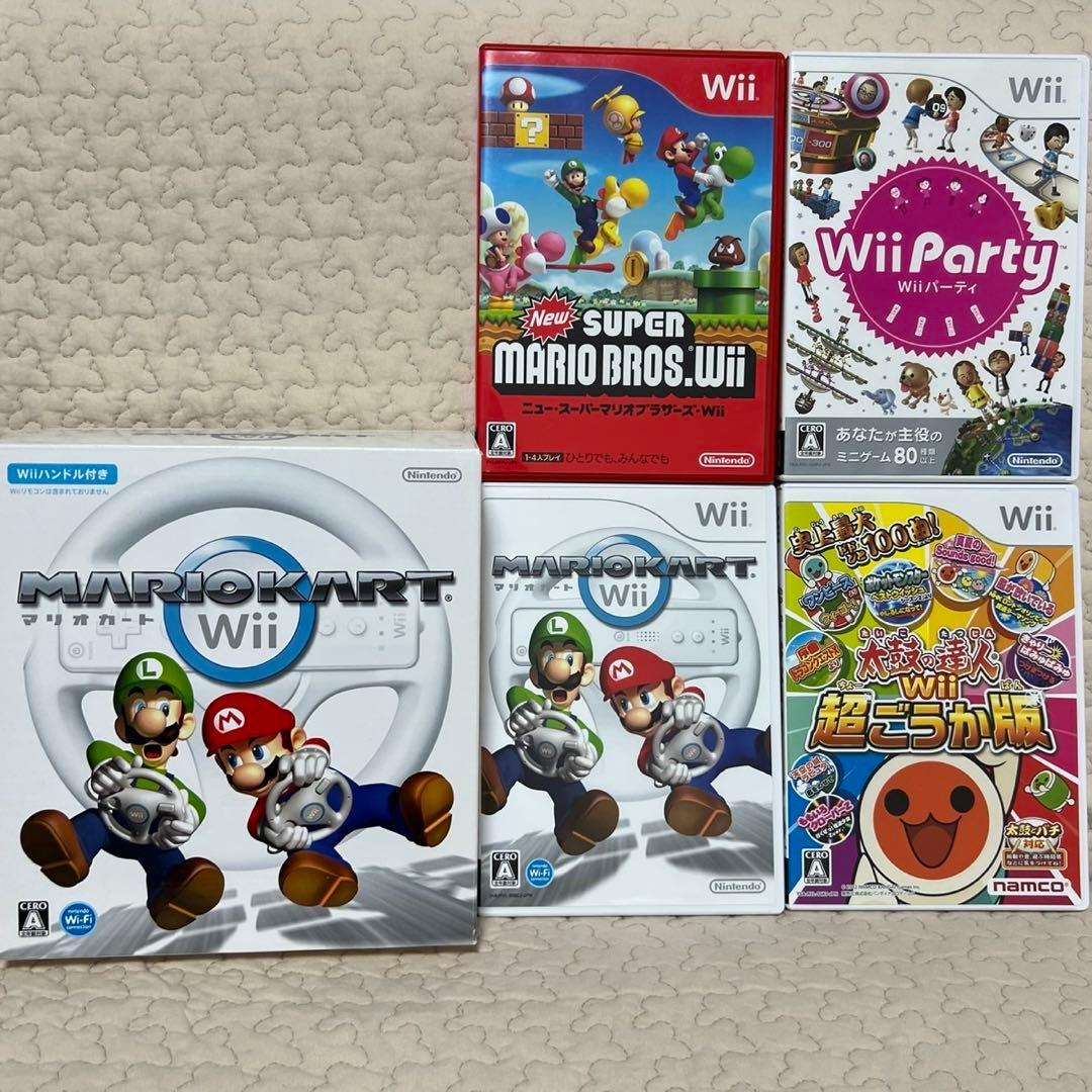 Wii ソフト まとめ売り マリオカート 太鼓の達人 ソフト カセット