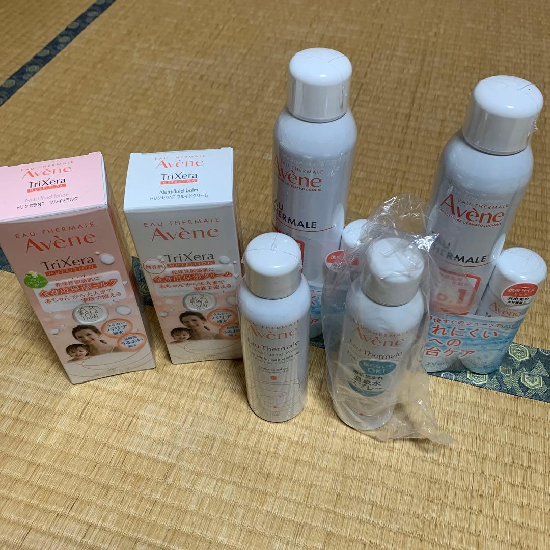 Avene TriXera Nutrition 全身用保湿ミルク・クリームセット アベンヌ トリクセラNT フルイドミルク (200ml) 全身用保湿ミルク
