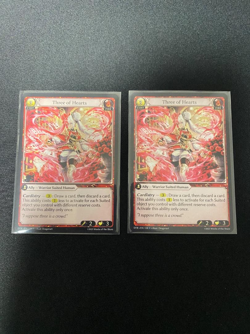 Grand Archive Three of Hearts 2枚セット - メルカリ