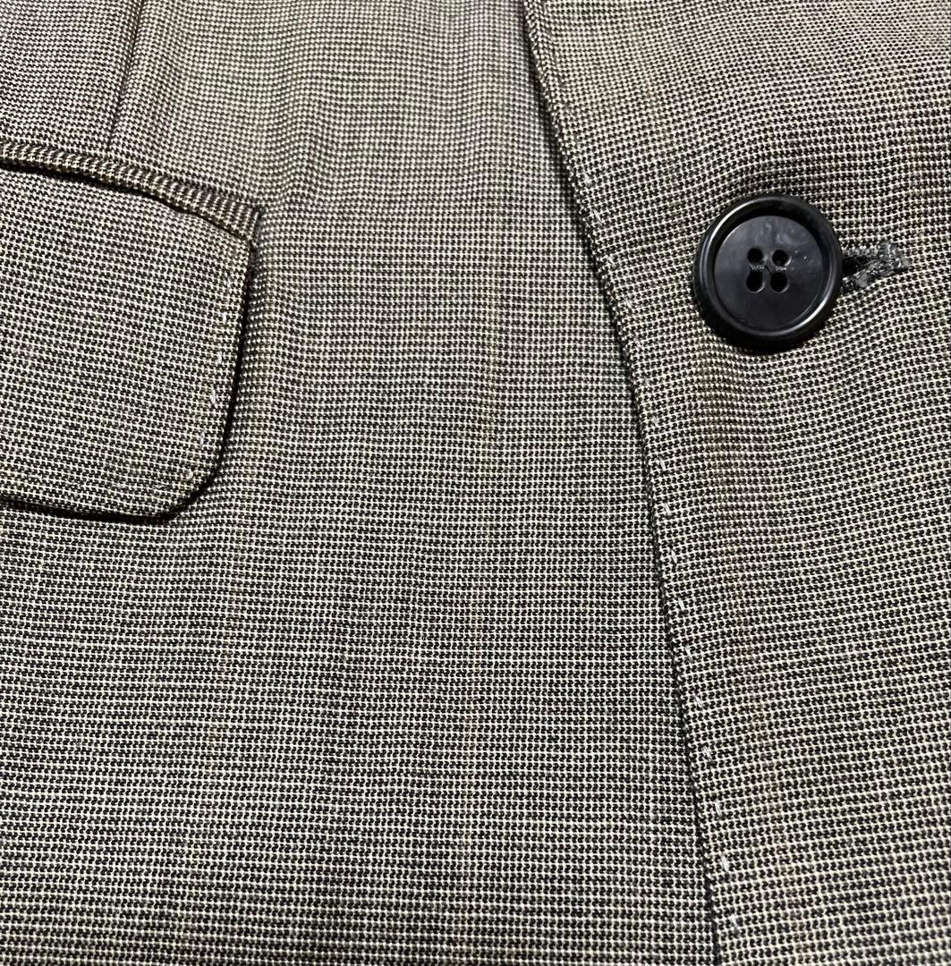 美品イブサンローランダブルブレスト グレー チェック柄 スーツ - メルカリ