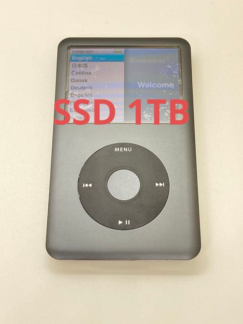 綺麗なiPod classic 第7世代 160GBからSSD2TBに グレー - メルカリ