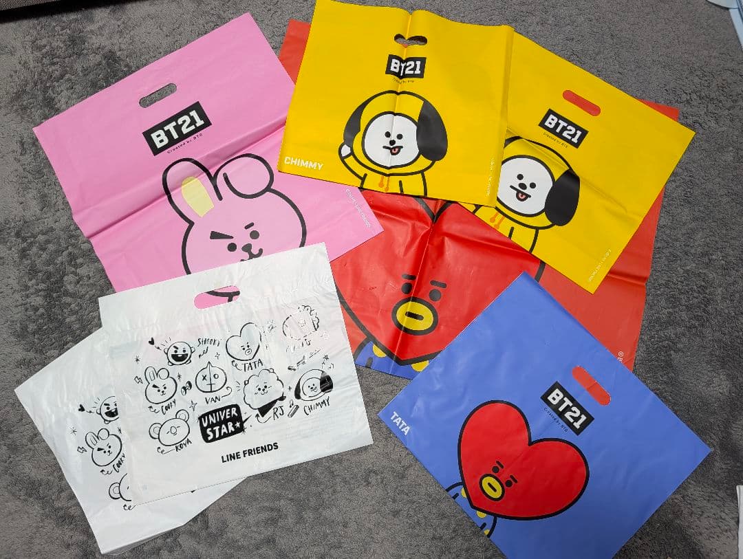 BTS BT21 ショッパー 7枚セット - メルカリ