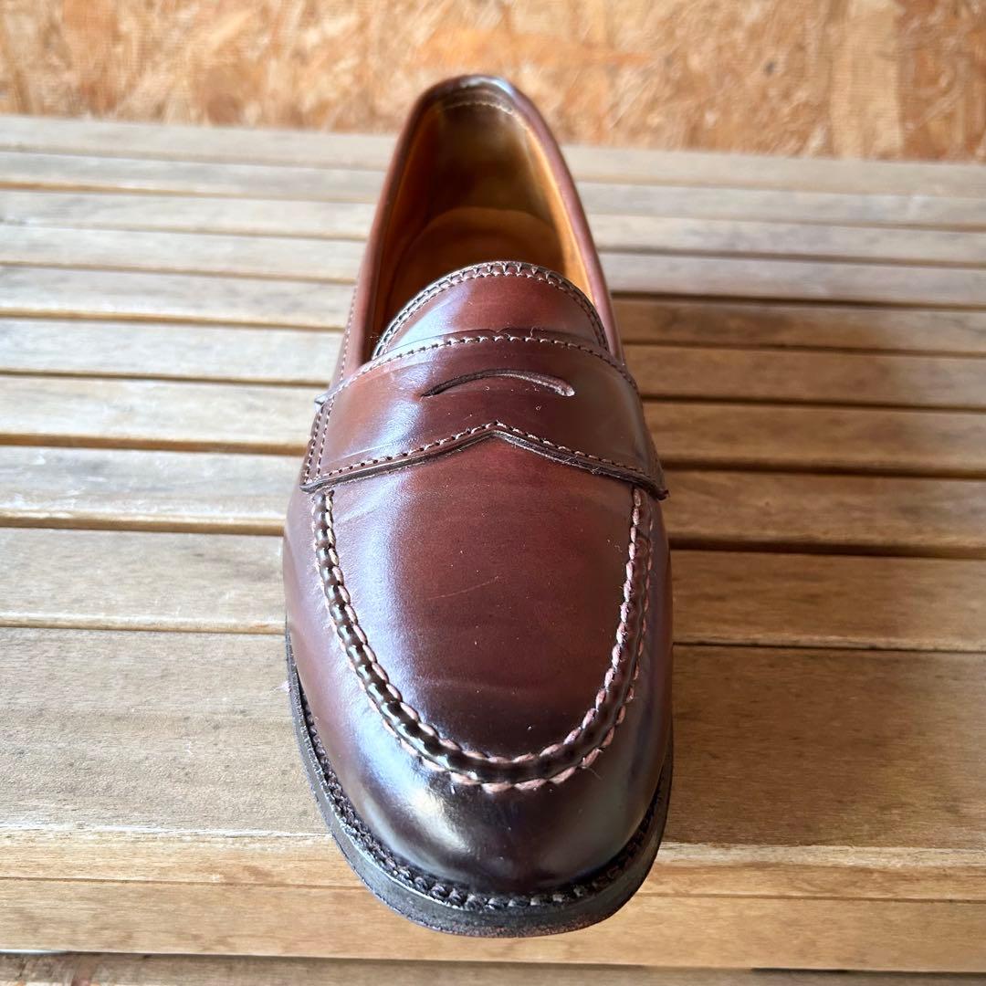 名作 Alden 14501 コードバン ローファー 7.5D 袋付き