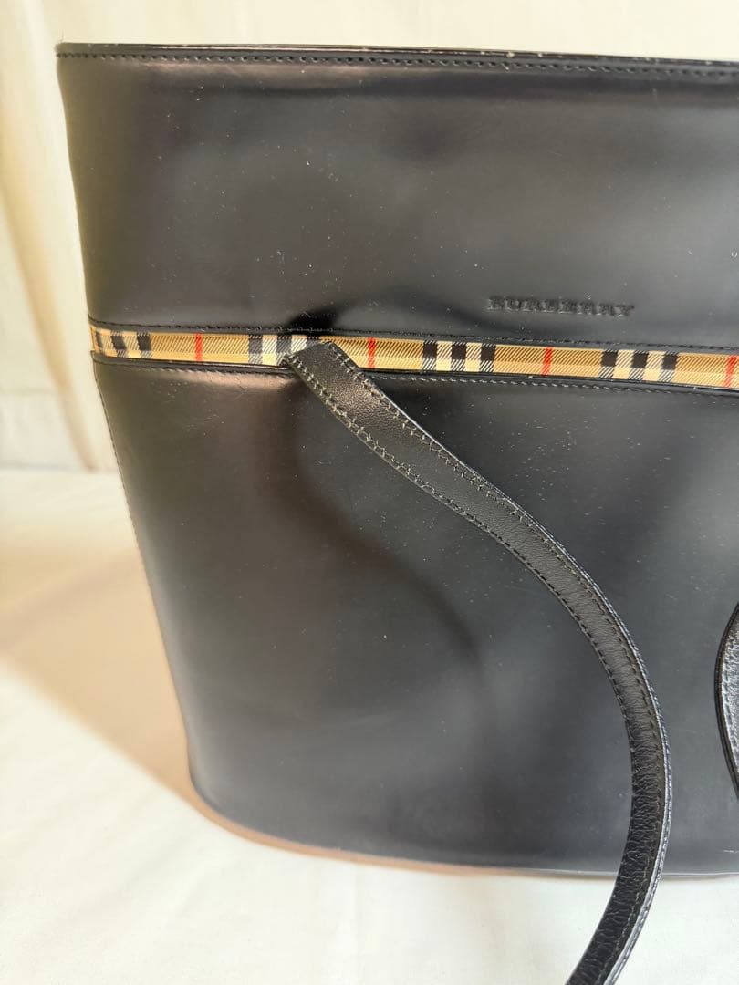 MH/8.17/10 ▶︎Burberry バケツ型　トートバッグ