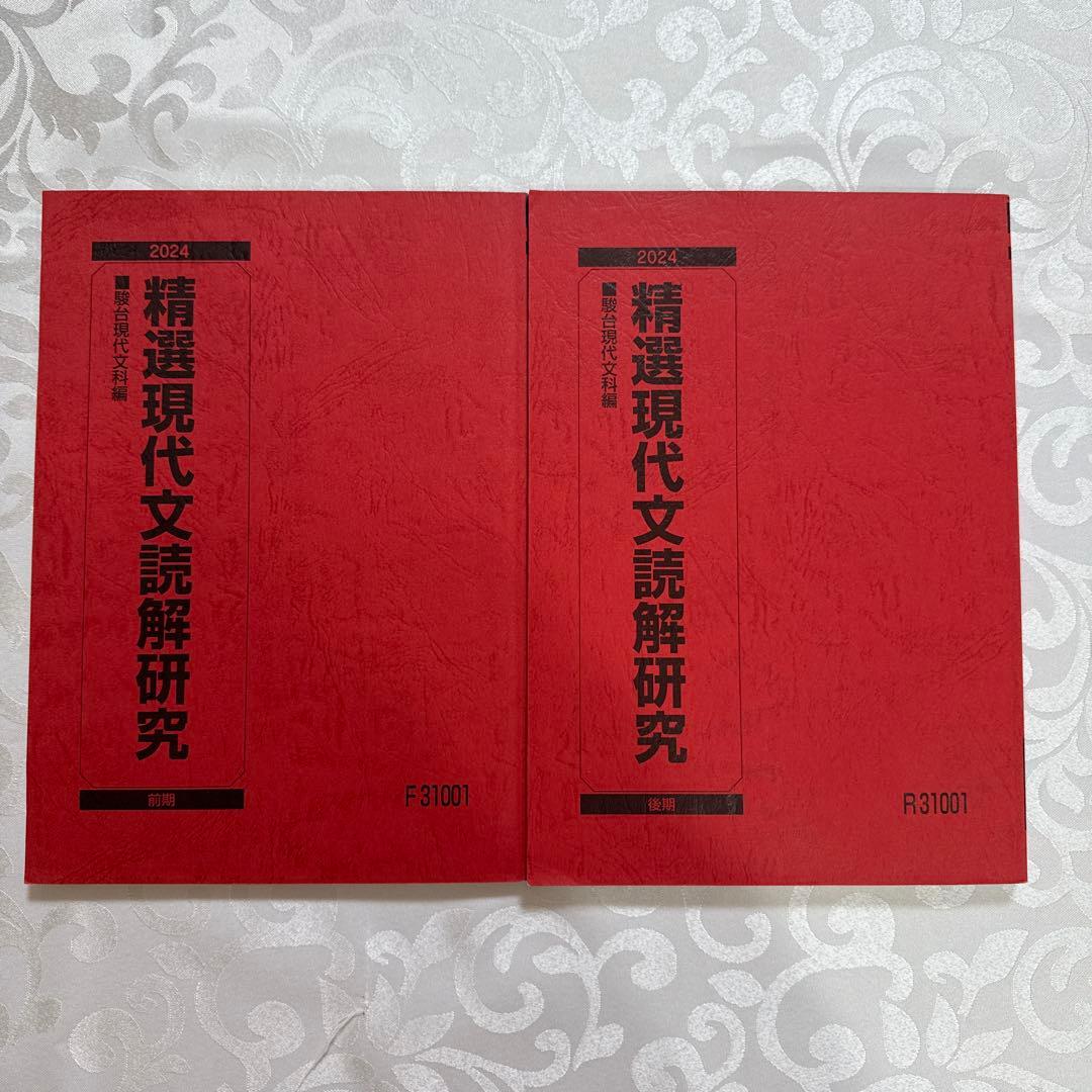 駿台 EX東大文系演習コース 最上位クラス 現代文 古文 漢文 フルセット