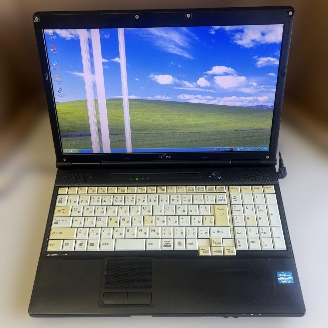 ☆訳有激安☆Windows XP☆富士通15.6インチ大画面ノート☆第