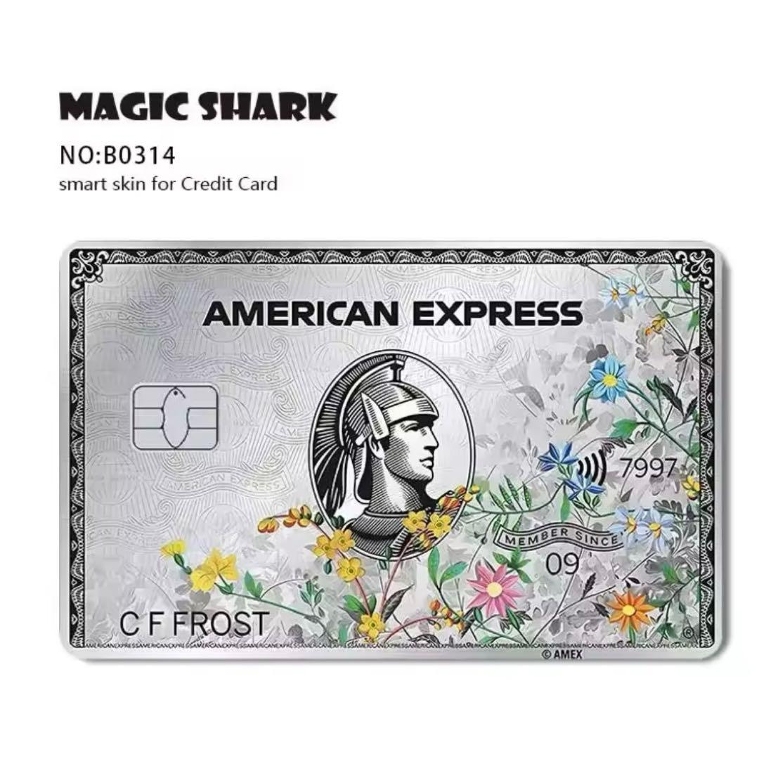 アメックス プラチナ クレジット スキン シール ステッカー AMEX 防犯