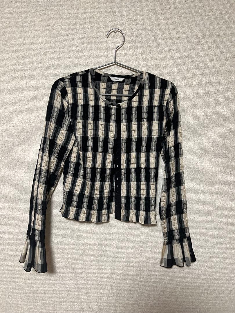 CLANE SHIRRING DESIGN BLOUSE MIX サイズ2 CLANE(クラネ) SHIRRING DESIGN BLOUSE MIX | サウスオレンジ｜メンズ