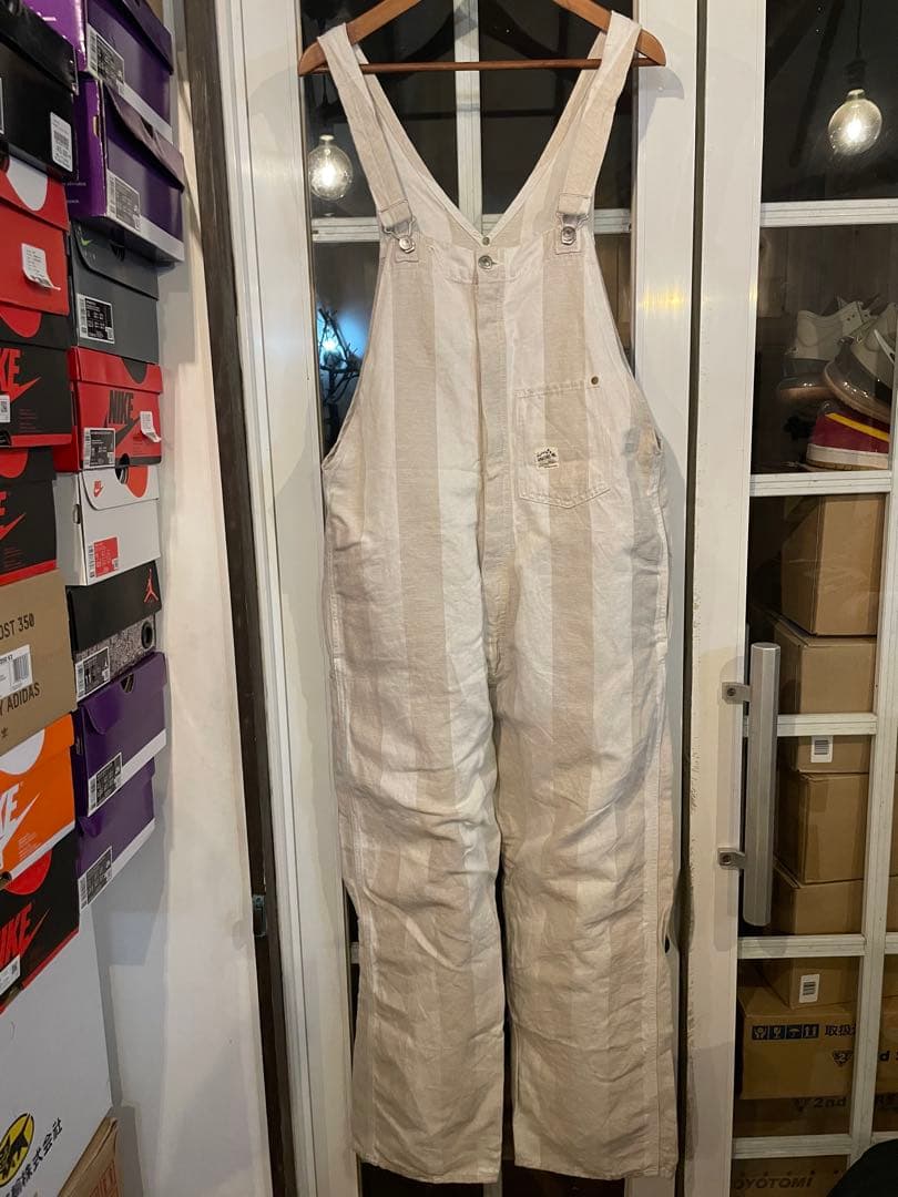 レア　アナクロノーム　ストライプ コットンオーバーオール サイズ32 Dickies（ディッキーズ） オーバーオール ヒッコリー 83297 メンズ