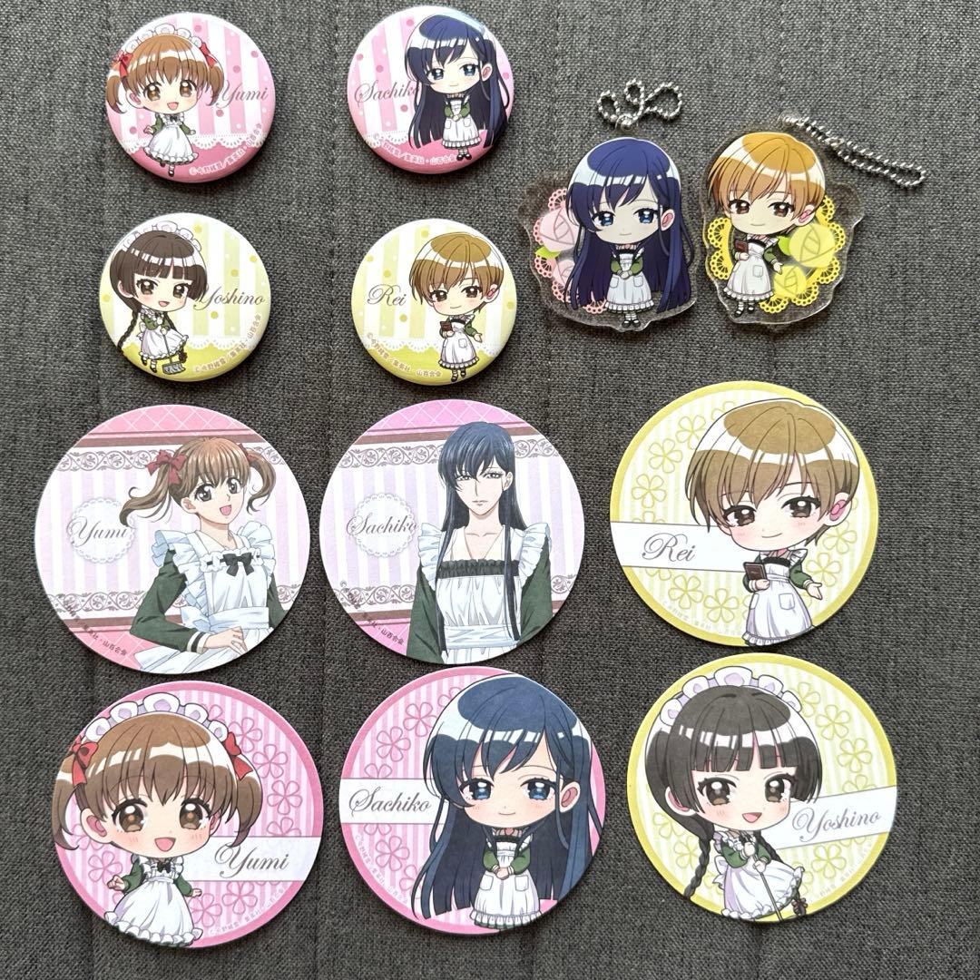 マリア様がみてる　缶バッジ　アクキー　まとめ マリア様がみてる」コラボカフェ開催♪ 山百合会の秘密のお茶会が