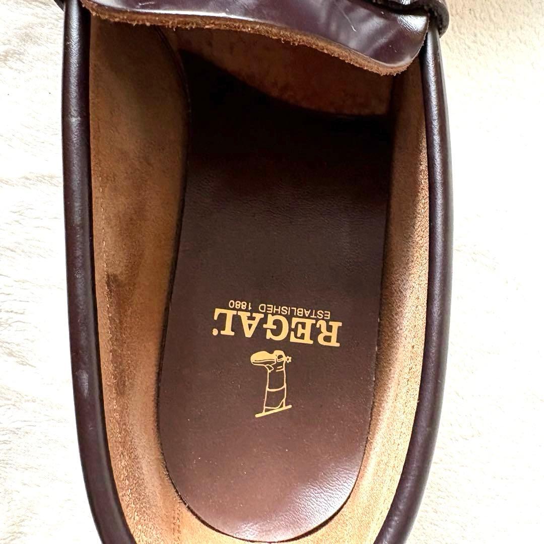 【極美品】リーガル 2177 ローファー 革靴 ブラウン 24.5cm