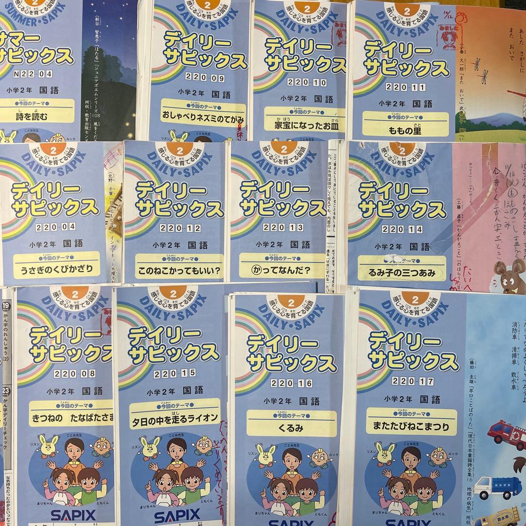 サピックス SAPIX小学2年生 国語一年分フルセット欠け番なし - メルカリ