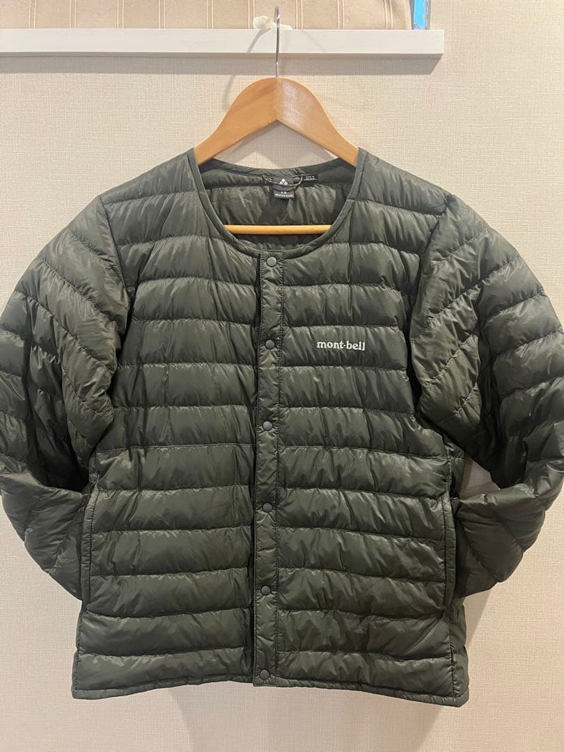 mont-bell ダウンジャケット XS オリーブグリーン - メルカリ