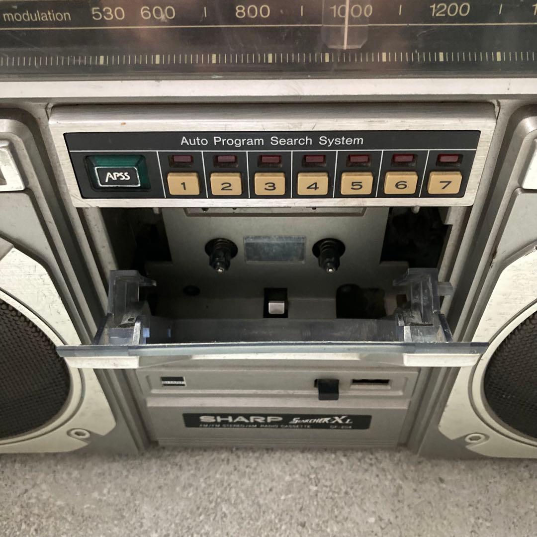 SHARP ラジカセ SEARCHER-XL GF-204 昭和レトロ - メルカリ
