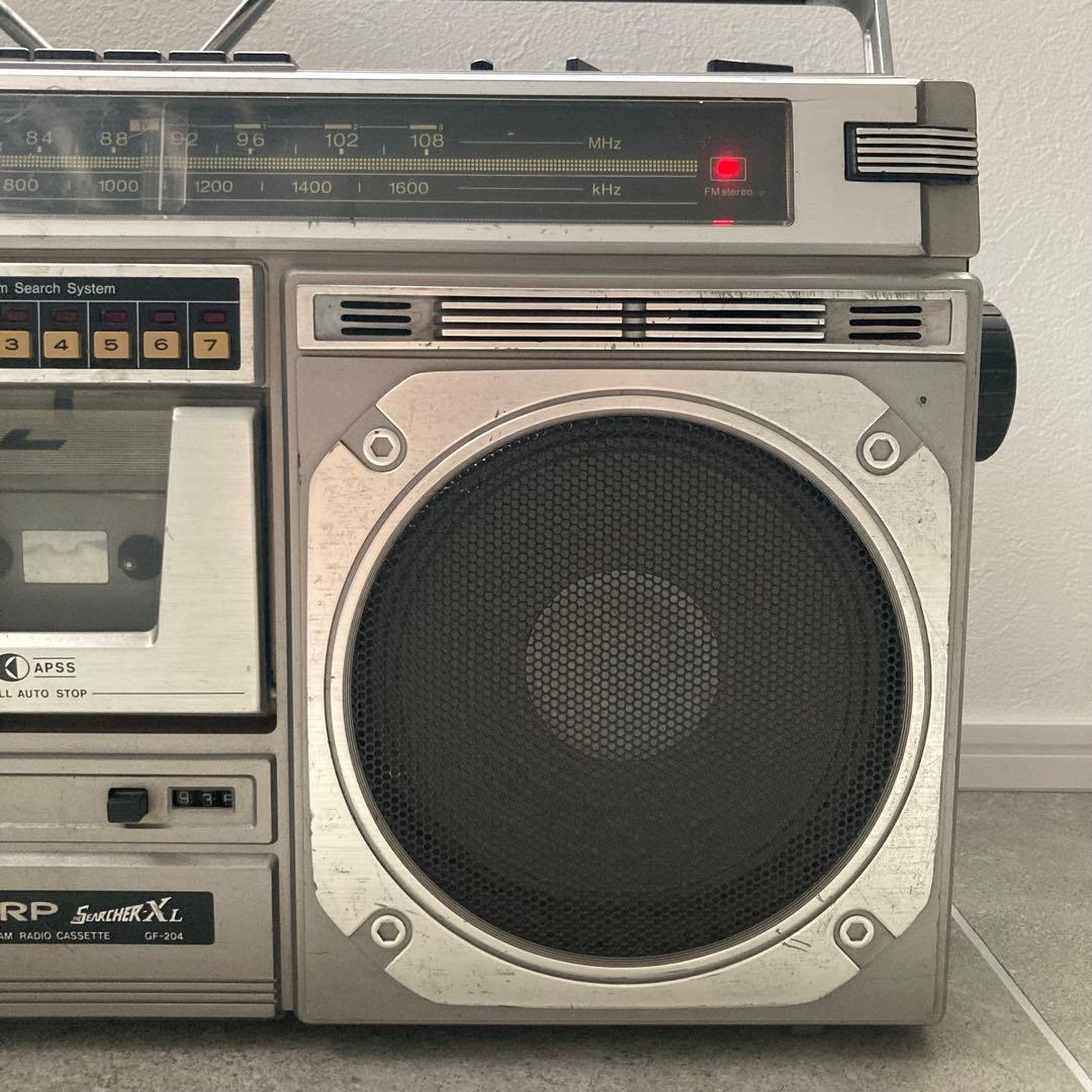 SHARP ラジカセ SEARCHER-XL GF-204 昭和レトロ - メルカリ