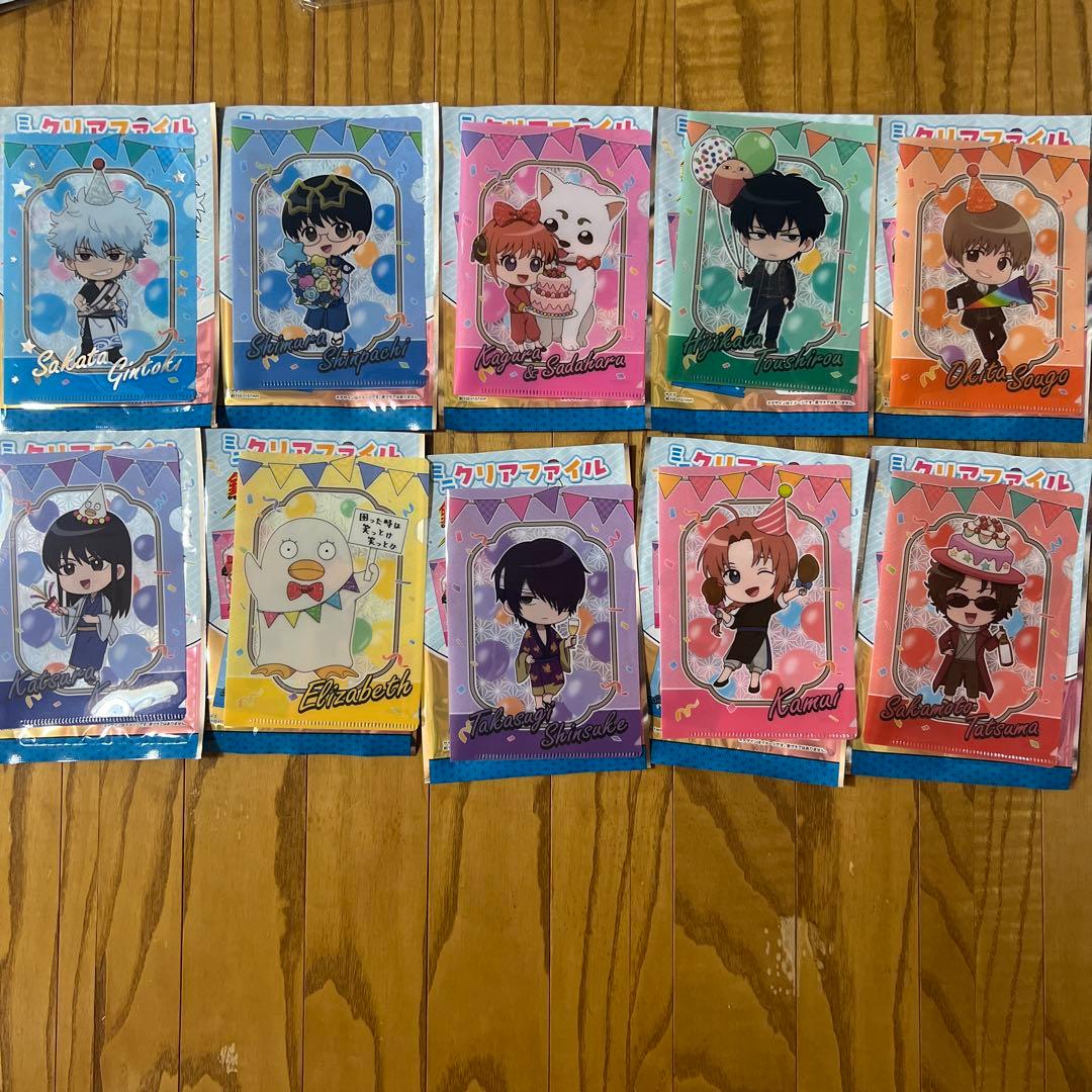 銀魂 ミニクリアファイル セリア コンプリートセット - メルカリ