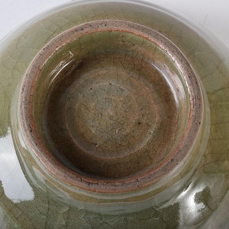 朝鮮 高麗青磁 雲鶴図 茶碗 仕覆付 C 7619 - メルカリ