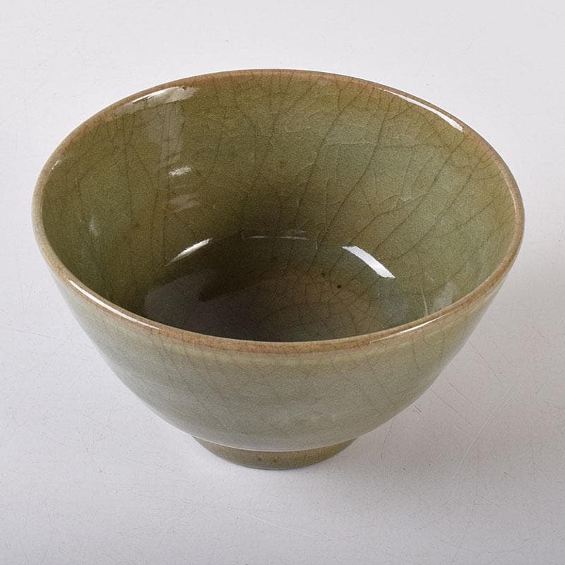 朝鮮 高麗青磁 雲鶴図 茶碗 仕覆付 C 7619 - メルカリ