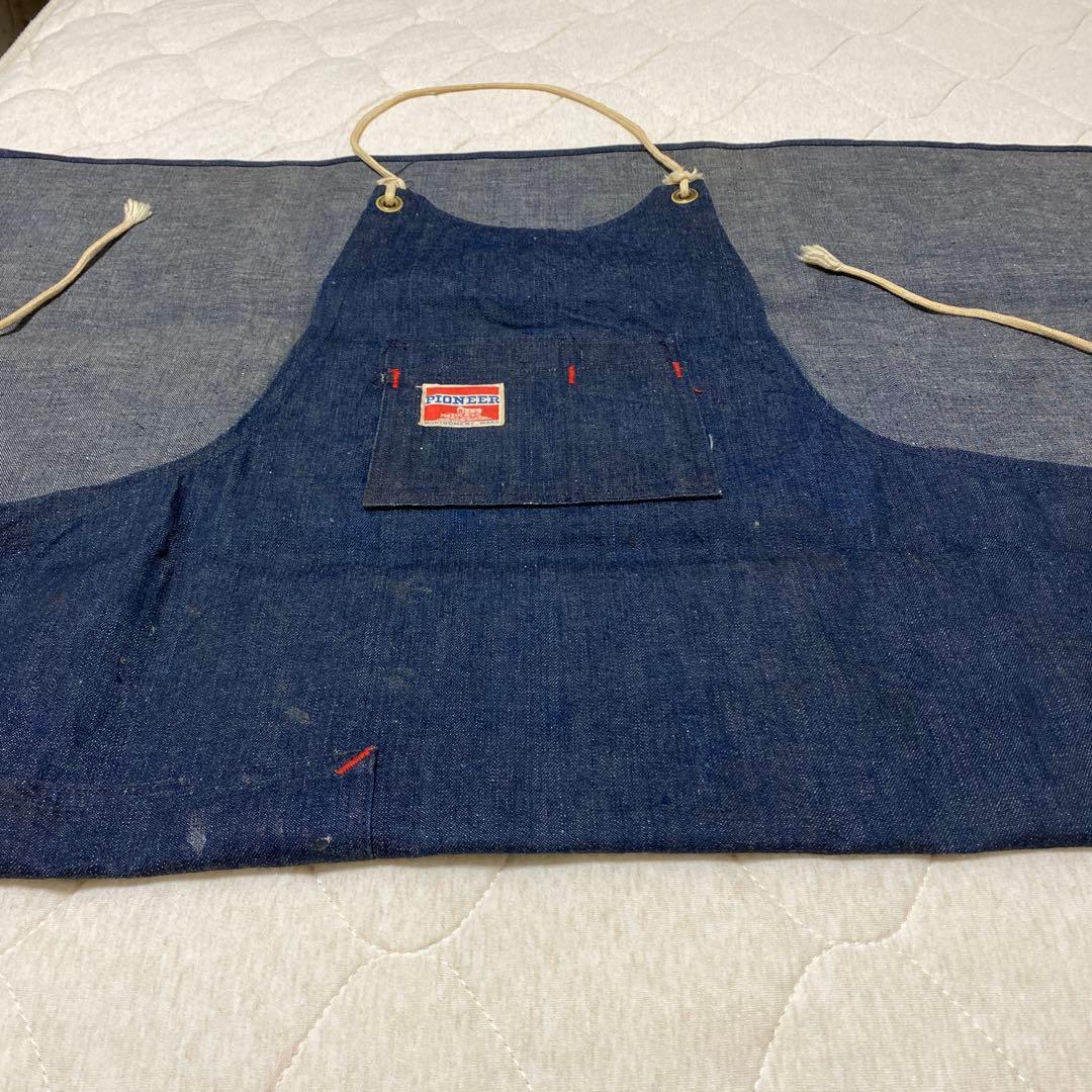 ヴィンテージ】 50's パイオニア/デニム エプロン/ モンゴメリーワード