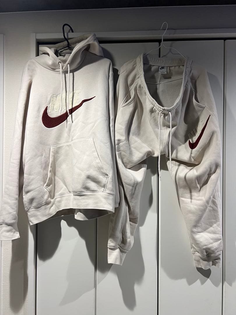 最終値下げ！！Nike ホワイトクリーム セットアップ org.jpg