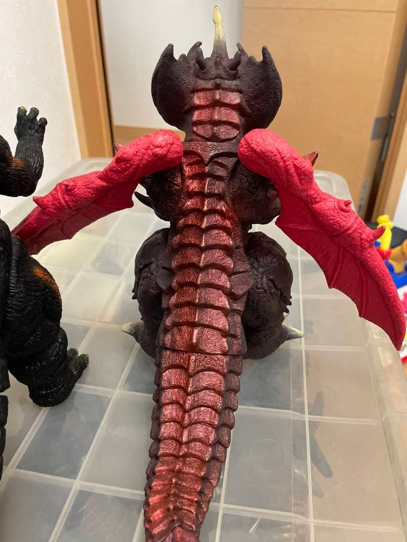 バーニングゴジラ デストロイヤ集合体 完全体セット ソフビ 当時物