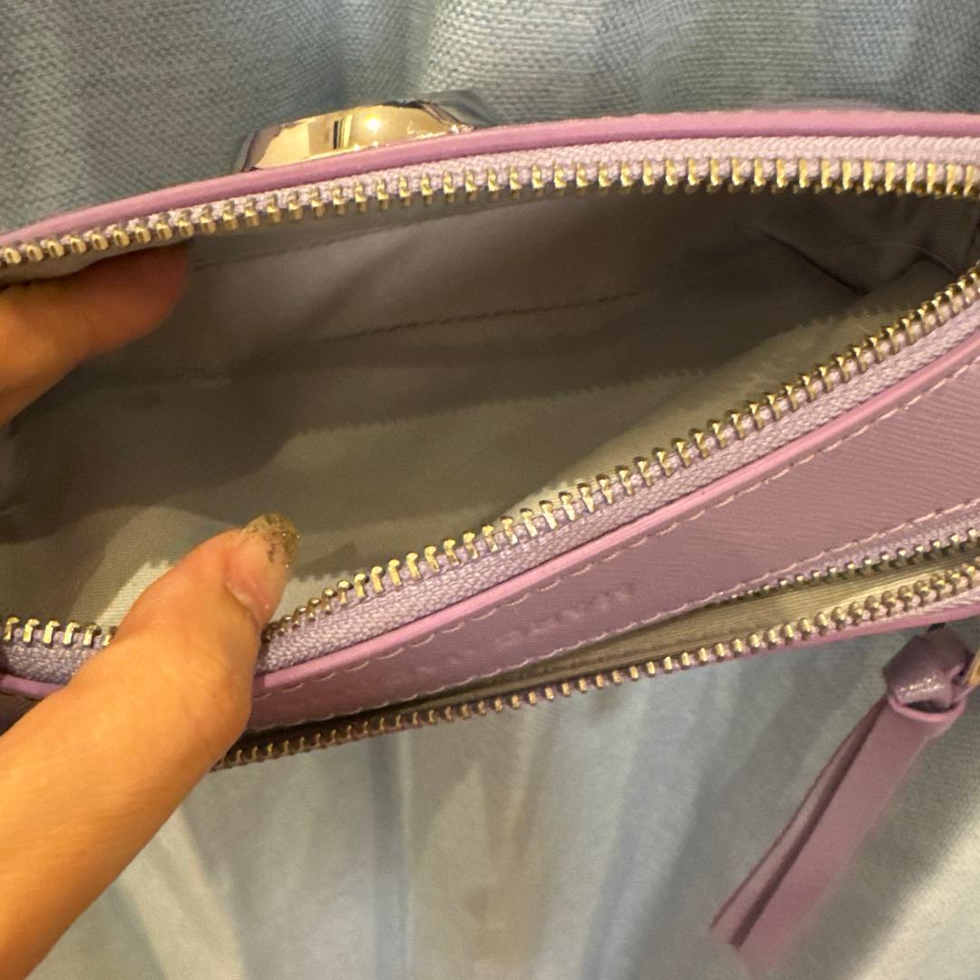 マークジェイコブス 薄紫 スマホショルダーバッグ