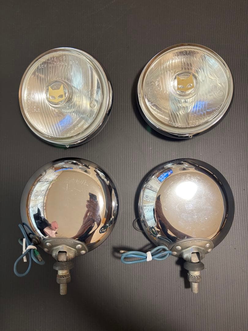 マーシャル 819 フォグランプ クリア2ヶセット 割れ凹み無し デュアルカウル