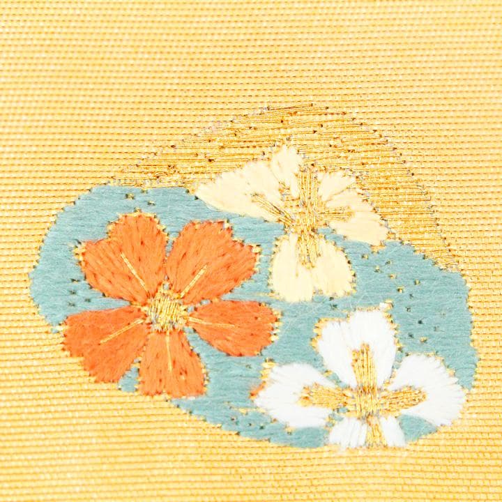 上品に華やぐ【蘇州刺繍】 大人気モチーフ【貝合わせ】 袋帯と同格の