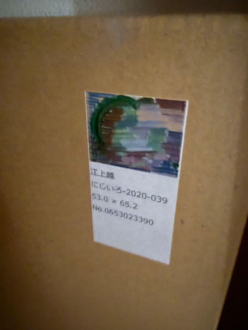 真作 江上越 Etsu Egami 現代アート にじいろ 検 井田幸昌 Kyne - メルカリ