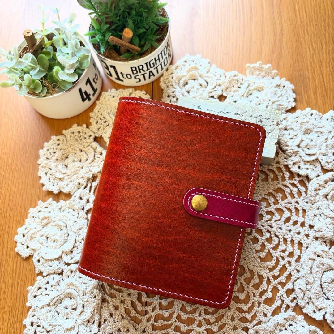 ミニ6 ルガトショルダー システム手帳　牛革　本革　レザー　M6 手帳カバー システム手帳 ルガトショルダー ミニ6穴 : サムライクラフト ヤフー