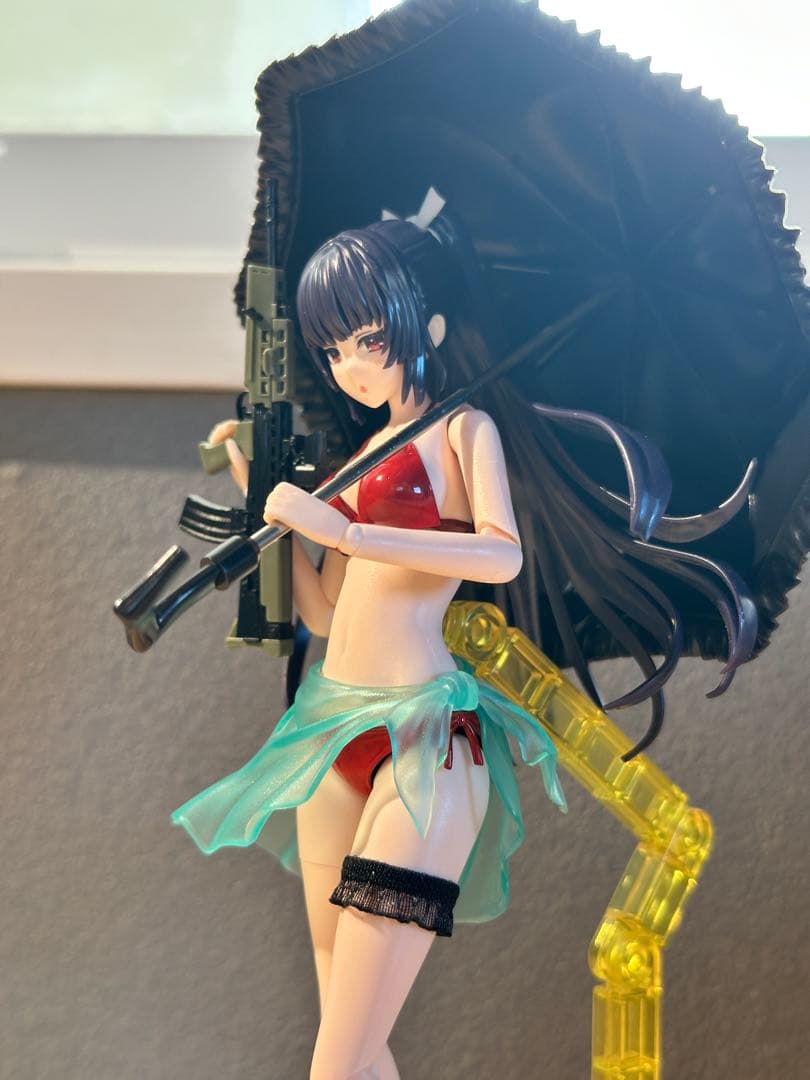 創彩 薬師寺久遠 姫カットポニーテール 水着 塗装済 改造プラモ リツカ