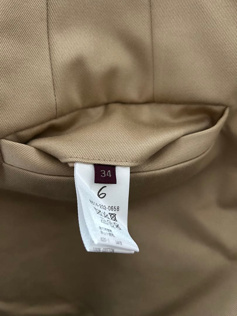 6(ROKU)＞マーベルト コットンチノパンツ 34アローズ