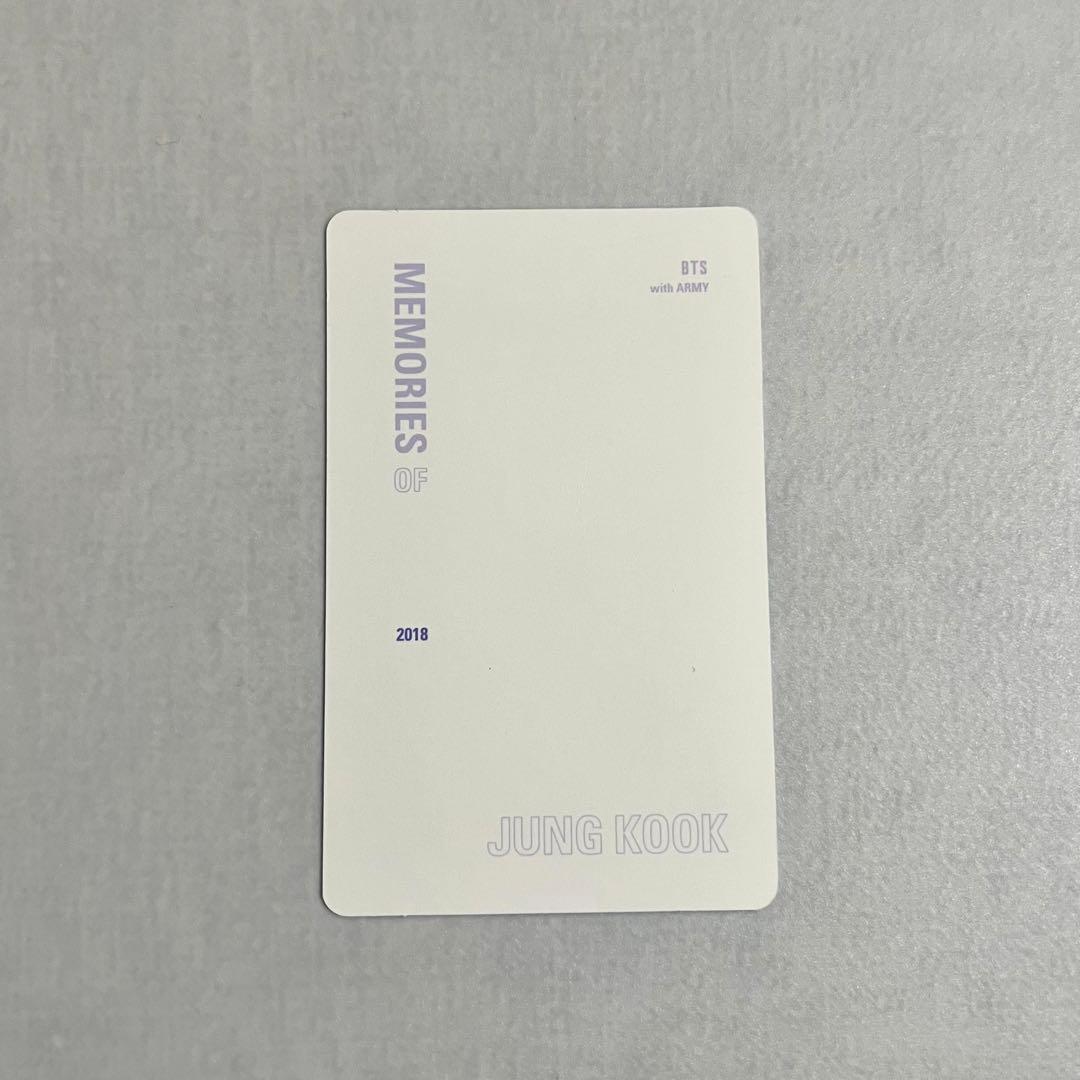 BTS MEMORIES OF 2018 DVD ジョングク 特典 トレカ - メルカリ