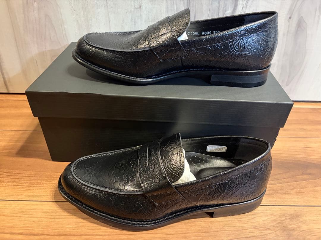 26.5cm ビューティアンドユース別注 ケンフォード ローファー ペイズリー