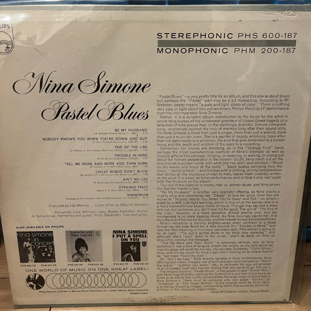 USオリジナル盤 Nina Simone Pastel Blues モノラル盤 - メルカリ