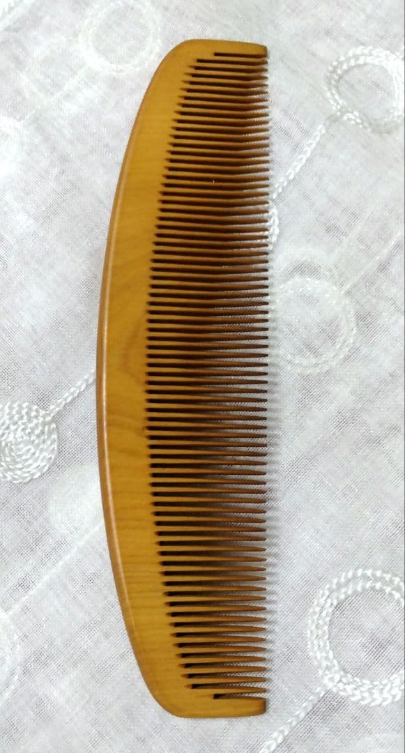 本つげ櫛　お六ぐし　17.5cm