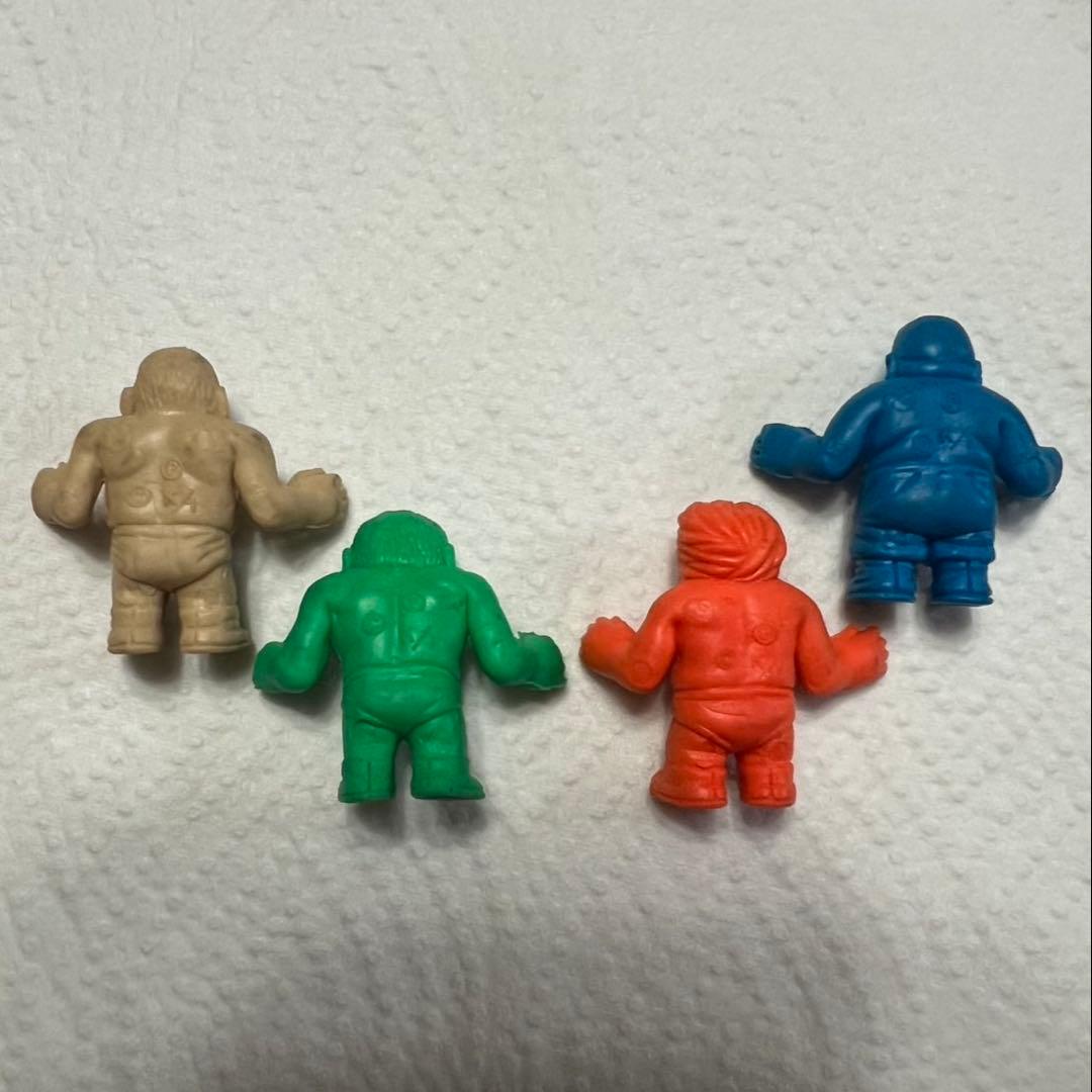 中古品】プロレスラー消しゴム 馬場・猪木・ブッチャー・シン 4個