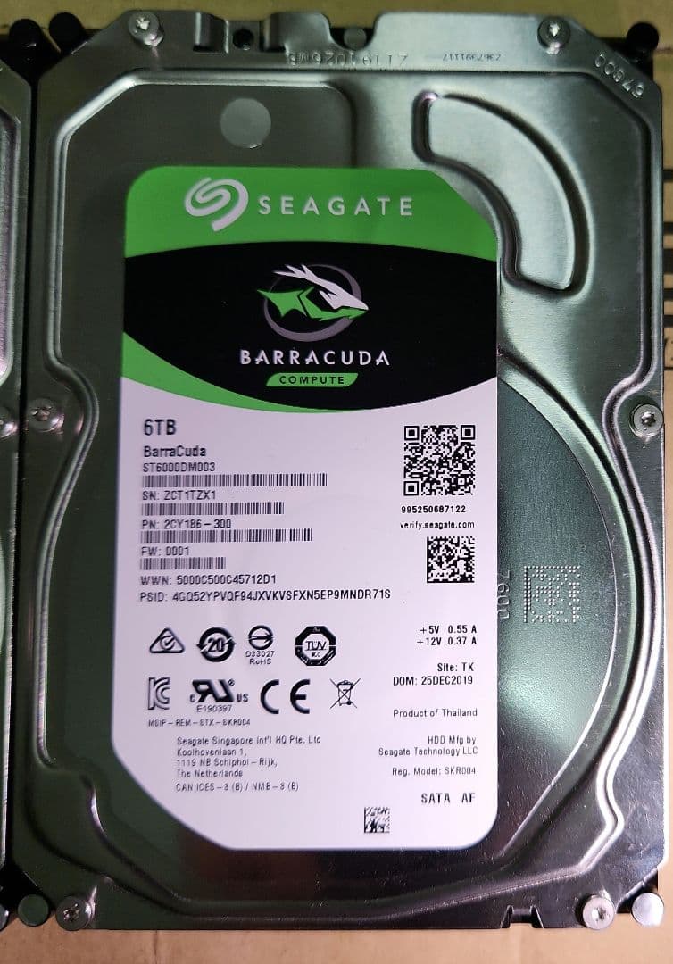 Seagate Barracuda 6TB+8TB 内蔵型HDD、ジャンク Amazon.com: Seagate BarraCuda 6TB Internal Hard Drive HDD – 3.5