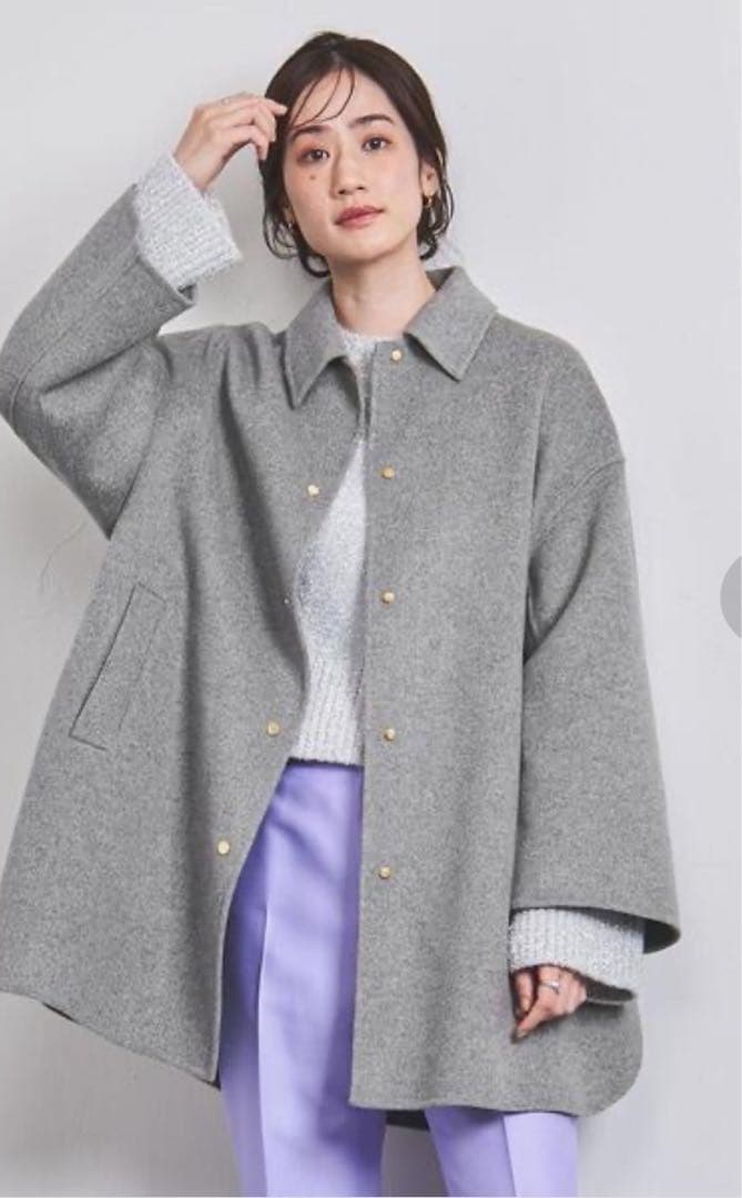 美品】ユナイテッドアローズ リバー メタルドット ブルゾン 36 2023AW