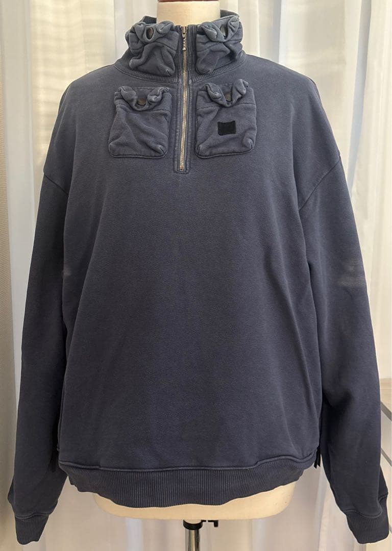 kapital 裏毛 ニッケル ハーフ ZIP スウェット ネイビー 2 - メルカリ