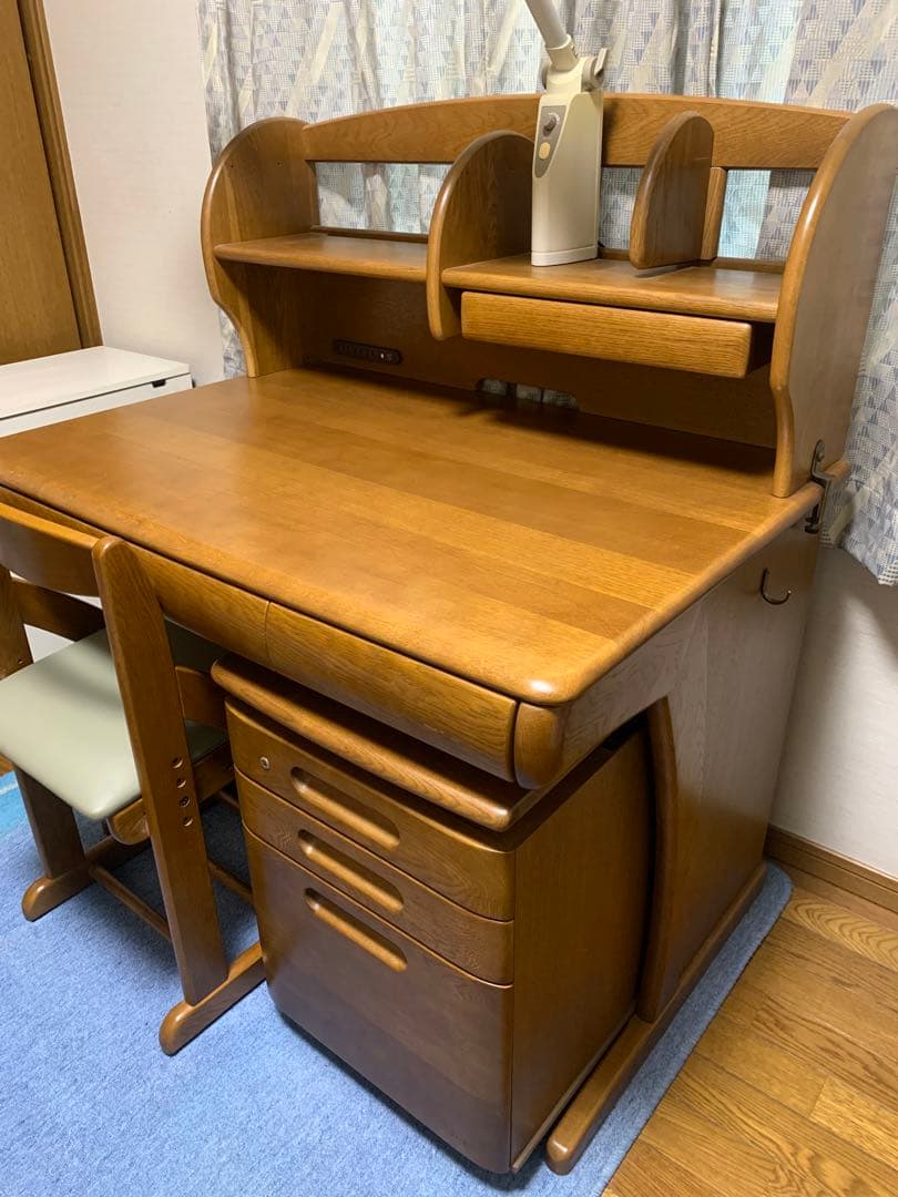 美品 浜本工芸学習机4点セット ①学習机本体 - メルカリ