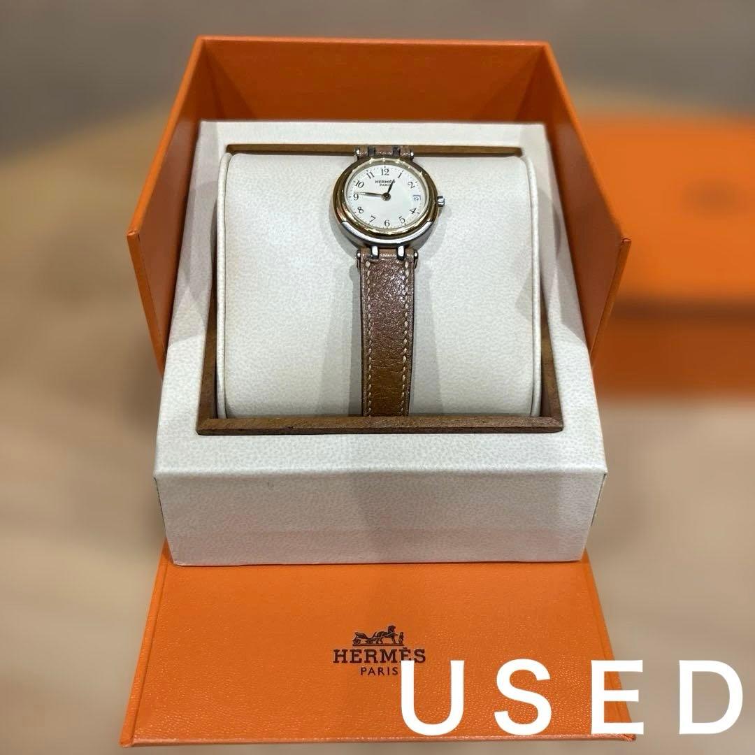 HERMES エルメス 腕時計 ウィンザーデイト シルバー - メルカリ