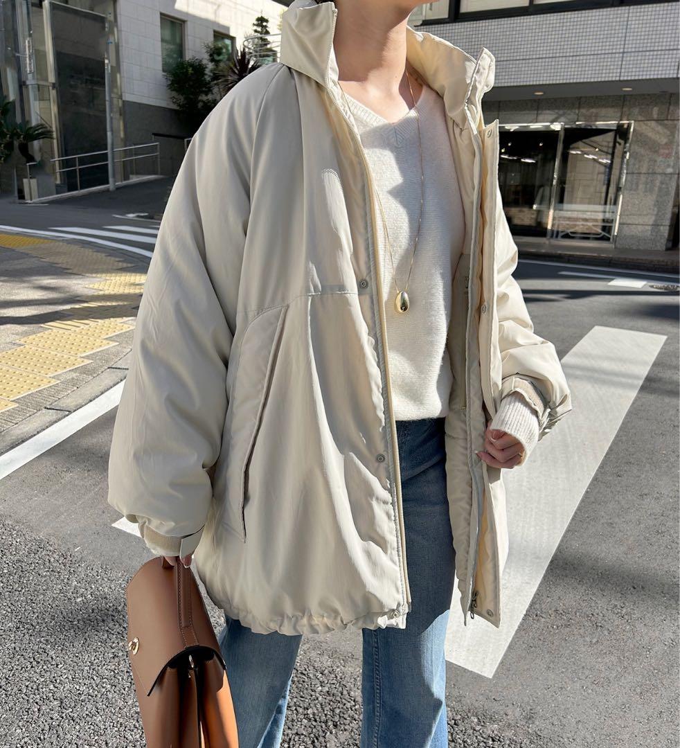 SLOBE IENA モンスターパーカーブルゾン ダウン ウォッシャブル中綿モンスターパーカーブルゾン（中綿・キルティング