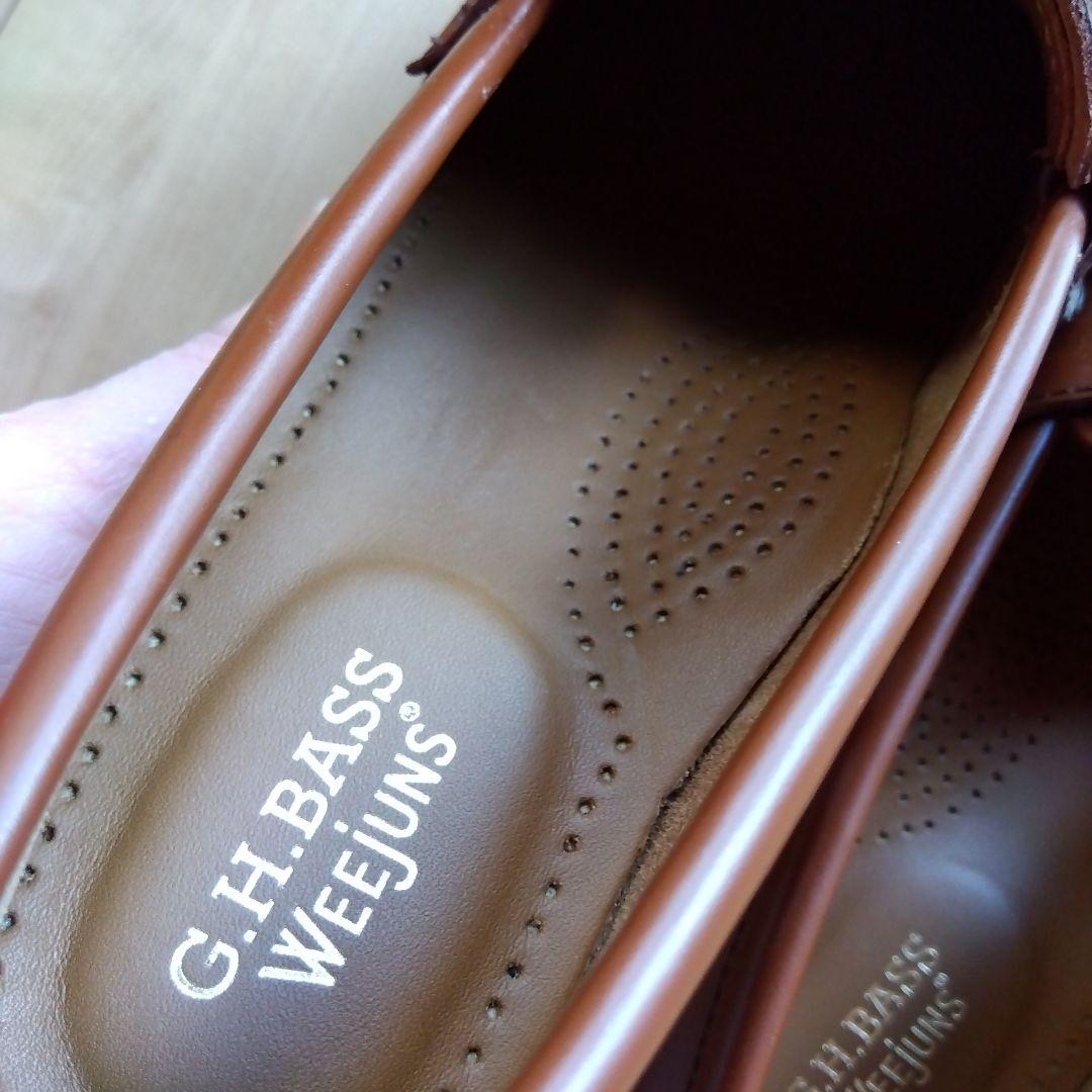 G.H. BASS WEejuns ブラウン ローファー 靴裏汚れあり ガム汚れ