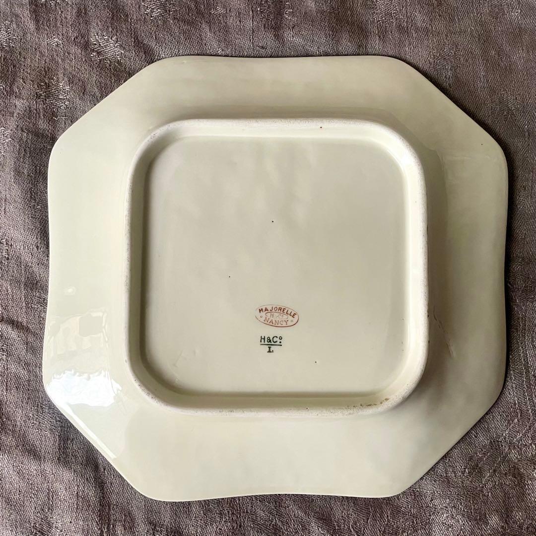 D*＊様 【希少レア美品】マジョレルナンシー×リュネヴィル隅切り角皿