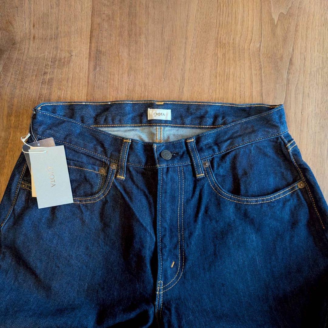 新品　定価26,400円　スビンコットン 13.5oz テーパードデニム　日本製